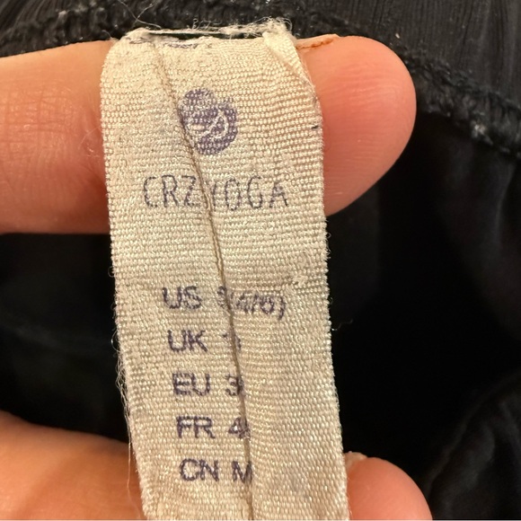 CRZ YOGA 4 Way Stretch Ankle Golf Pants Women’s Small Black Mid Rise Slim Fit - Picture 4 of 7